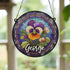 Pansy Personalised Stained Glass Effect Suncatcher